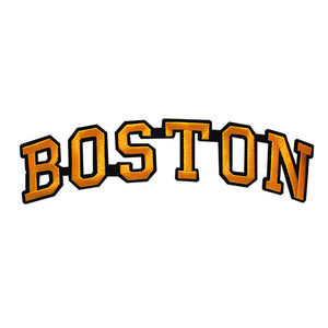 Varsity City Name Boston in Multicolor Embroidery Patch