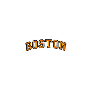 Varsity City Name Boston in Multicolor Embroidery Patch