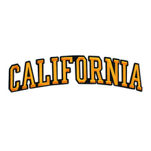 Load image into Gallery viewer, Varsity State Name California in Multicolor Embroidery Patch
