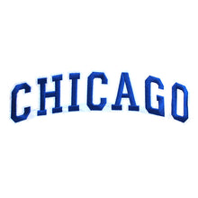 Load image into Gallery viewer, Varsity City Name Chicago in Multicolor Embroidery Patch
