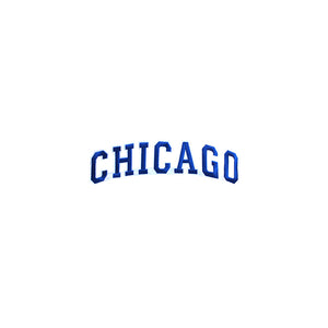 Varsity City Name Chicago in Multicolor Embroidery Patch