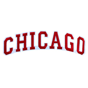 Varsity City Name Chicago in Multicolor Embroidery Patch