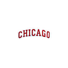 Load image into Gallery viewer, Varsity City Name Chicago in Multicolor Embroidery Patch
