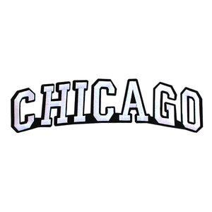 Varsity City Name Chicago in Multicolor Embroidery Patch