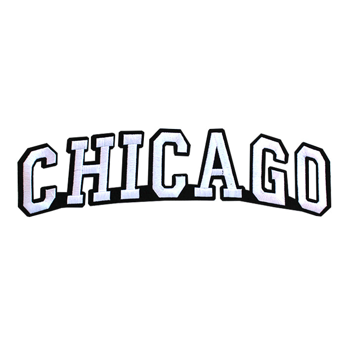 Varsity City Name Chicago in Multicolor Embroidery Patch