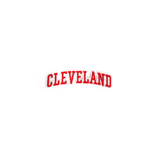 Load image into Gallery viewer, Varsity City Name Cleveland in Multicolor Embroidery Patch
