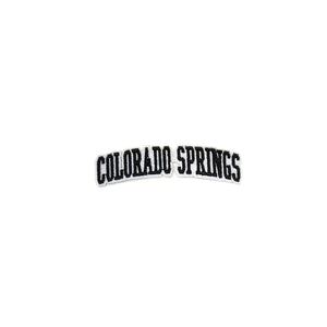 Varsity City Name Colorado Springs in Multicolor Embroidery Patch