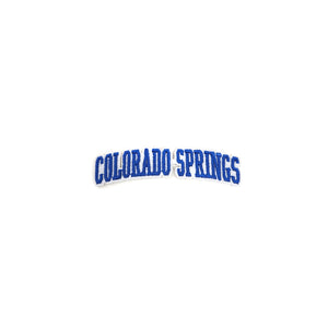 Varsity City Name Colorado Springs in Multicolor Embroidery Patch