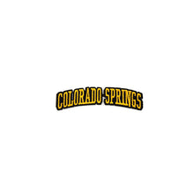 Load image into Gallery viewer, Varsity City Name Colorado Springs in Multicolor Embroidery Patch
