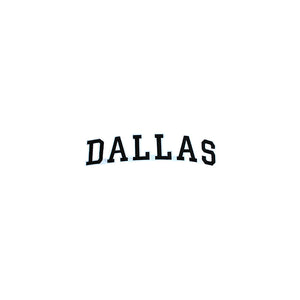 Varsity City Name Dallas in Multicolor Embroidery Patch