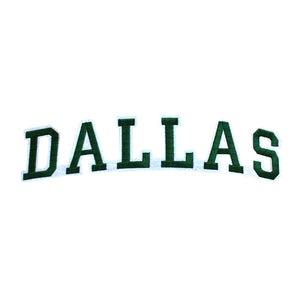 Varsity City Name Dallas in Multicolor Embroidery Patch