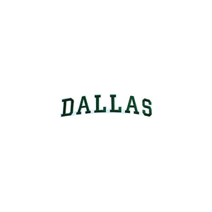 Varsity City Name Dallas in Multicolor Embroidery Patch