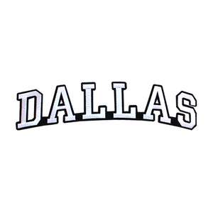 Varsity City Name Dallas in Multicolor Embroidery Patch