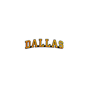 Varsity City Name Dallas in Multicolor Embroidery Patch