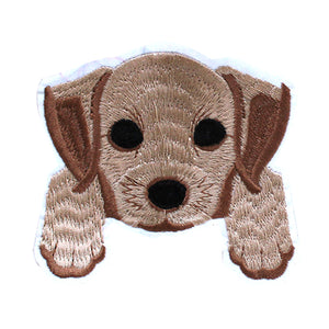 Golden Retriever Dog Puppy Face Embroidery Patch