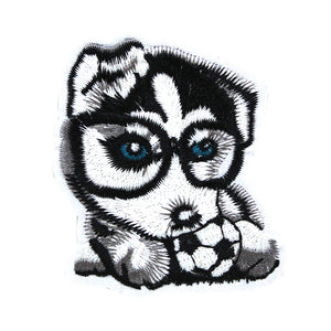 Dog Puppy Faces Embroidery Patch