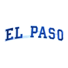 Load image into Gallery viewer, Varsity City Name El Paso in Multicolor Embroidery Patch
