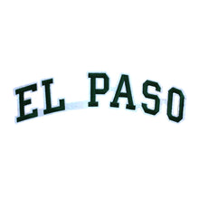 Load image into Gallery viewer, Varsity City Name El Paso in Multicolor Embroidery Patch
