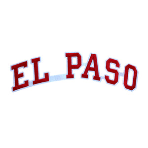 Varsity City Name El Paso in Multicolor Embroidery Patch