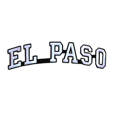 Load image into Gallery viewer, Varsity City Name El Paso in Multicolor Embroidery Patch
