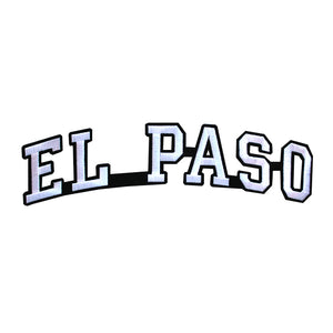 Varsity City Name El Paso in Multicolor Embroidery Patch