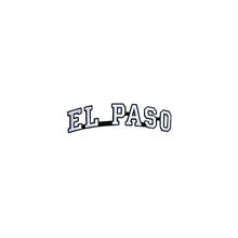 Load image into Gallery viewer, Varsity City Name El Paso in Multicolor Embroidery Patch
