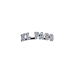 Varsity City Name El Paso in Multicolor Embroidery Patch