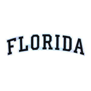 Varsity State Name Florida in Multicolor Embroidery Patch