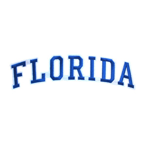 Varsity State Name Florida in Multicolor Embroidery Patch