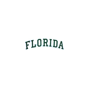 Varsity State Name Florida in Multicolor Embroidery Patch