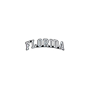 Varsity State Name Florida in Multicolor Embroidery Patch