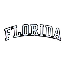 Load image into Gallery viewer, Varsity State Name Florida in Multicolor Embroidery Patch
