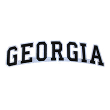 Load image into Gallery viewer, Varsity State Name Georgia in Multicolor Embroidery Patch
