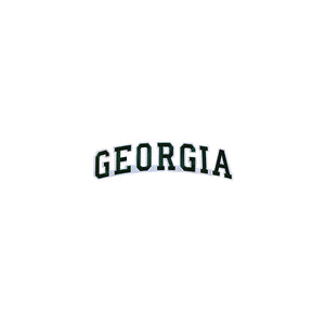 Varsity State Name Georgia in Multicolor Embroidery Patch