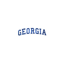 Load image into Gallery viewer, Varsity State Name Georgia in Multicolor Embroidery Patch
