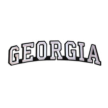 Load image into Gallery viewer, Varsity State Name Georgia in Multicolor Embroidery Patch
