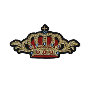 Golden Crown Embroidery Patch