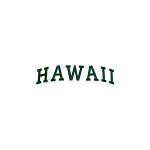 Varsity State Name Hawaii in Multicolor Embroidery Patch