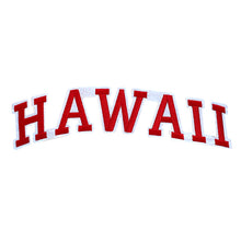 Load image into Gallery viewer, Varsity State Name Hawaii in Multicolor Embroidery Patch
