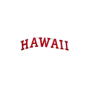 Varsity State Name Hawaii in Multicolor Embroidery Patch