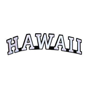 Varsity State Name Hawaii in Multicolor Embroidery Patch