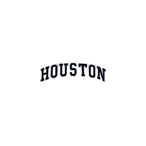 Varsity State Name Houston in Multicolor Embroidery Patch