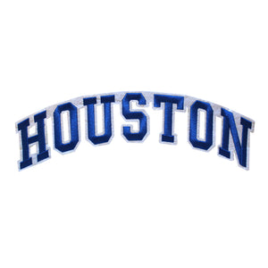 Varsity State Name Houston in Multicolor Embroidery Patch