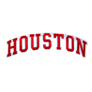 Varsity State Name Houston in Multicolor Embroidery Patch