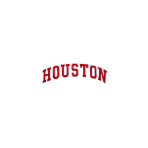 Varsity State Name Houston in Multicolor Embroidery Patch