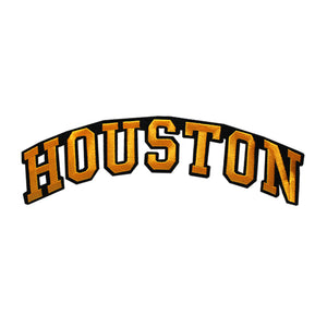 Varsity State Name Houston in Multicolor Embroidery Patch