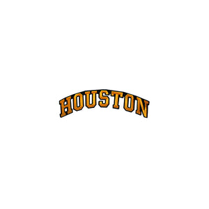 Varsity State Name Houston in Multicolor Embroidery Patch