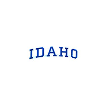 Load image into Gallery viewer, Varsity State Name Idaho in Multicolor Embroidery Patch
