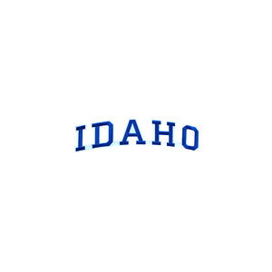 Varsity State Name Idaho in Multicolor Embroidery Patch