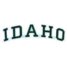 Load image into Gallery viewer, Varsity State Name Idaho in Multicolor Embroidery Patch
